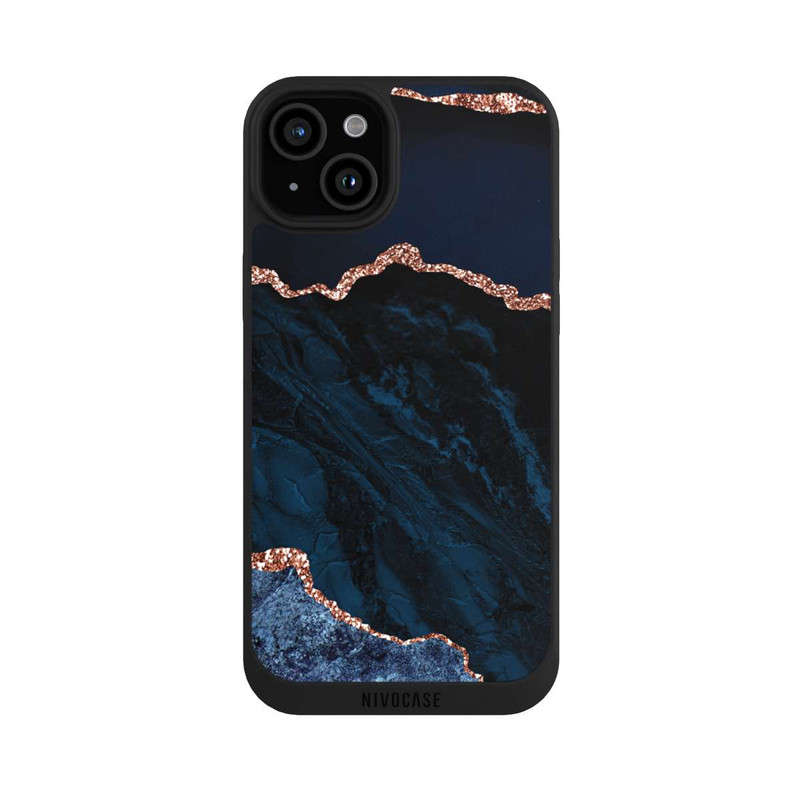 iPhone 15 Plus NIVOpure Marbre Bleu Nuit