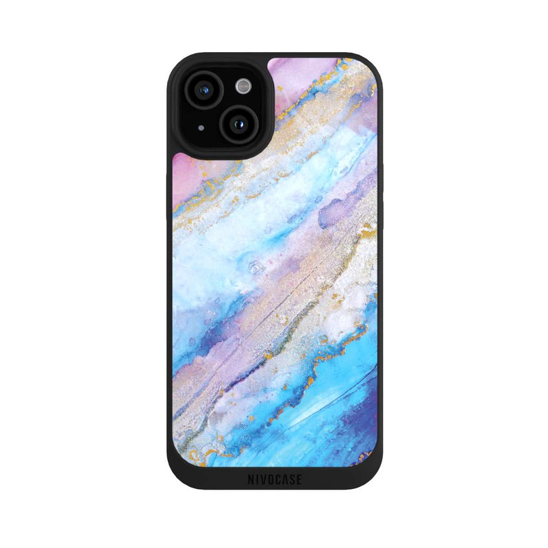iPhone 15 Plus NIVOpure Encre Bleue dans l'Eau
