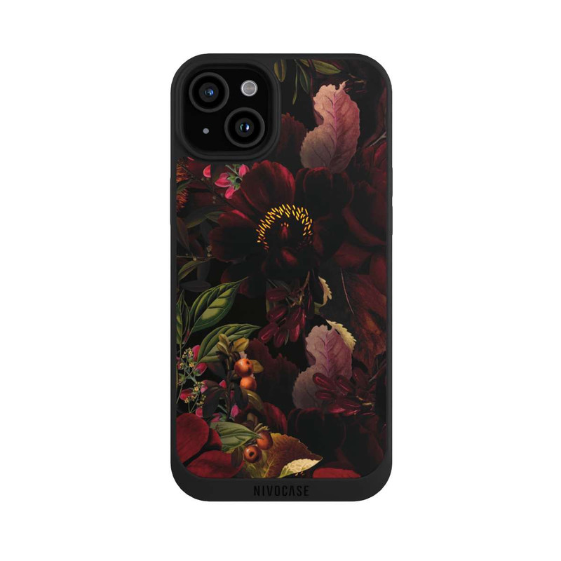 iPhone 15 Plus NIVOpure Dunkle Blumenwiese