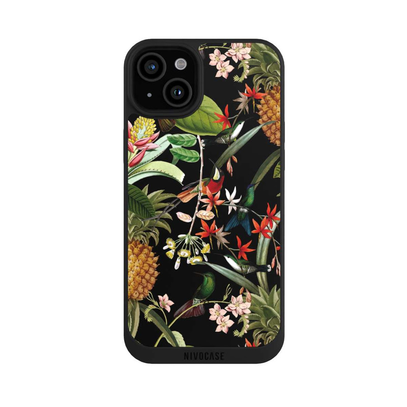 iPhone 15 Plus NIVOpure Exotische Blumen Paradiesvogel