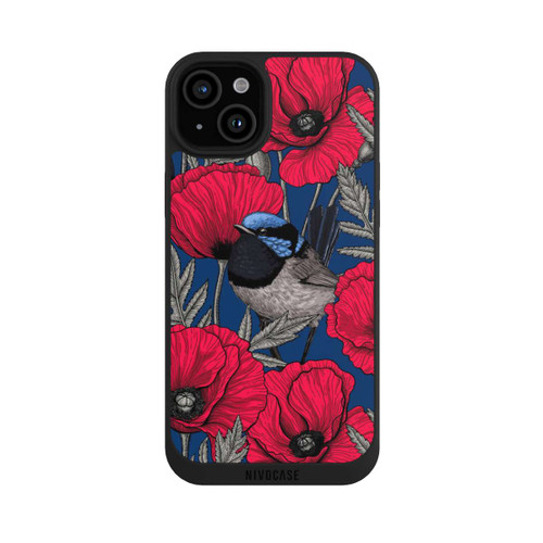 Apple iPhone 15 Plus NIVOpure Grimpereaux et coquelicots 2