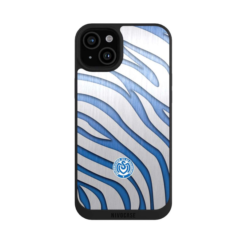 iPhone 15 Plus NIVOpure Metall Zebramuster 2 MSV