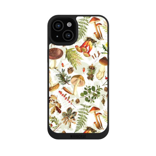 Apple iPhone 15 Plus NIVOpure Pilzmuster Weiß