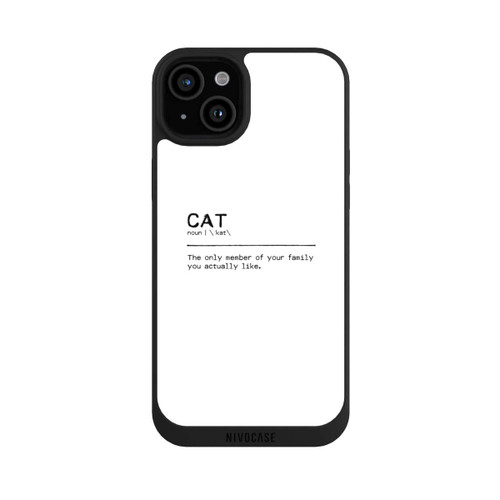 Apple iPhone 15 Plus NIVOpure Quote Cat Family