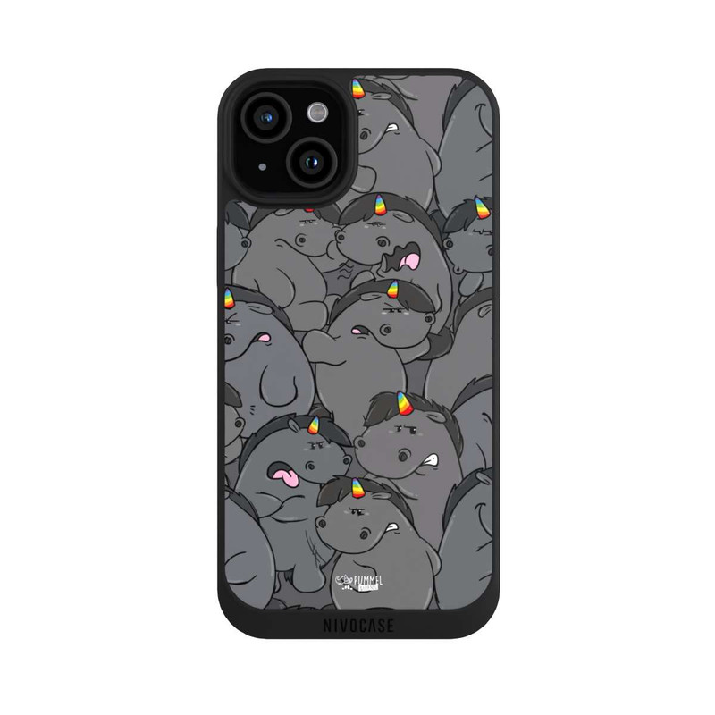 iPhone 15 Plus NIVOpure Grummeleinhorn Allover