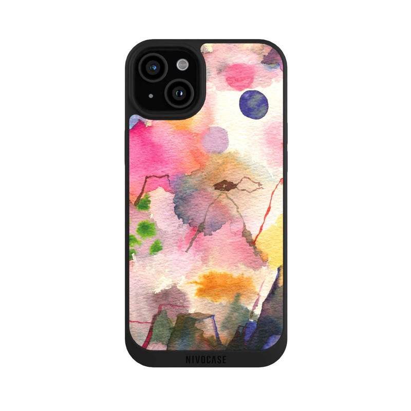 iPhone 15 Plus NIVOpure Aquarell bunte Berge