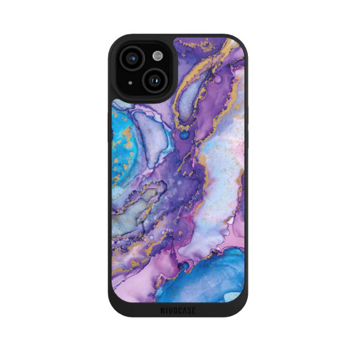 Apple iPhone 15 Plus NIVOpure Strudel lila und blau