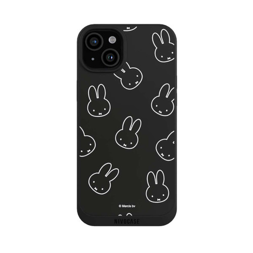 Apple iPhone 15 Plus NIVOpure Miffy Pattern Noir