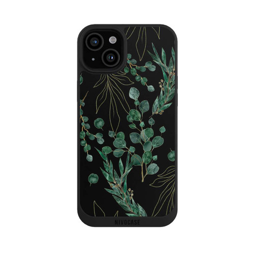 Apple iPhone 15 Plus NIVOpure Eukalyptusblätter schwarz