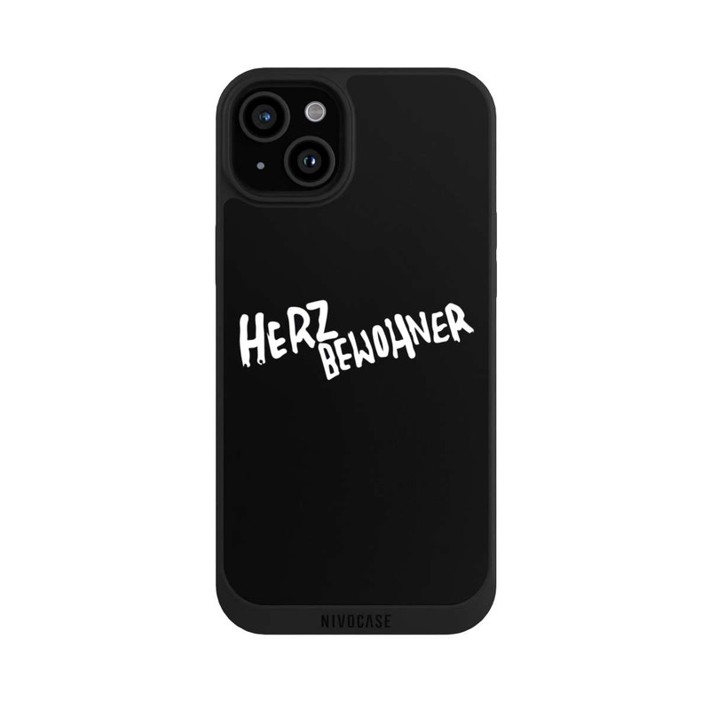 iPhone 15 Plus NIVOpure Herzbewohner Schwarz