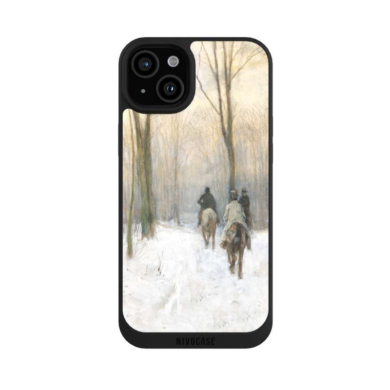 iPhone 15 Plus NIVOpure Riders in the Snow in the Haagse Bos