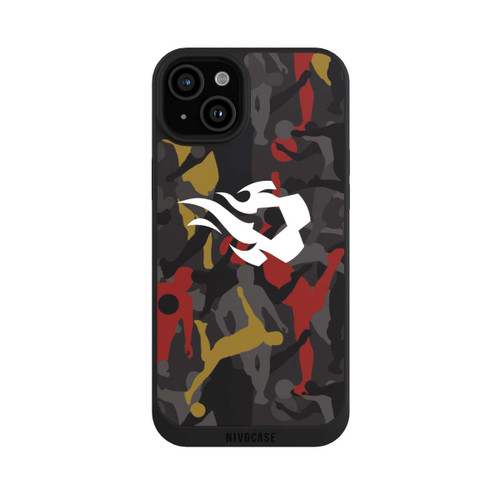 Apple iPhone 15 Plus NIVOpure Camouflage des flammes rouges belges