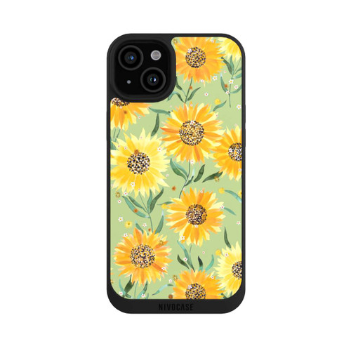 Apple iPhone 15 Plus NIVOpure Sonnenblumen grün