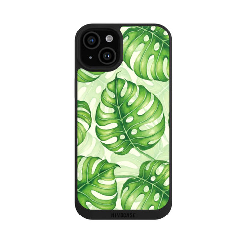 Apple iPhone 15 Plus NIVOpure Joli motif de feuilles de palmier