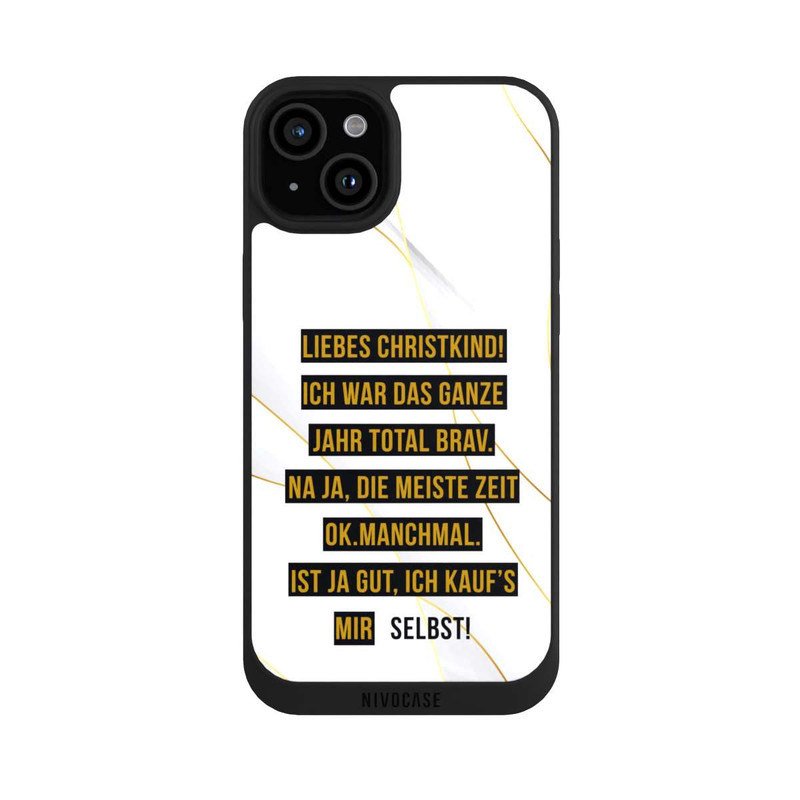 iPhone 15 Plus NIVOpure Liebes Christkind Marmor