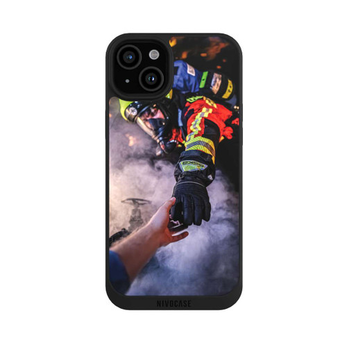 Apple iPhone 15 Plus NIVOpure Un pompier tend la main