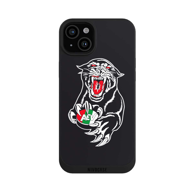 iPhone 15 Plus NIVOpure Augsburger Panther Logo noir