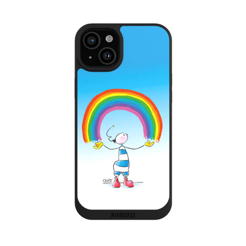 Apple iPhone 15 Plus NIVOpure Regenbogen Blau