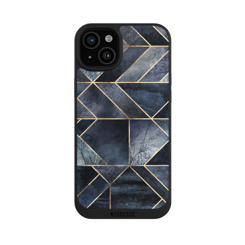 Apple iPhone 15 Plus NIVOpure Nature Abstraite Bleu Foncé