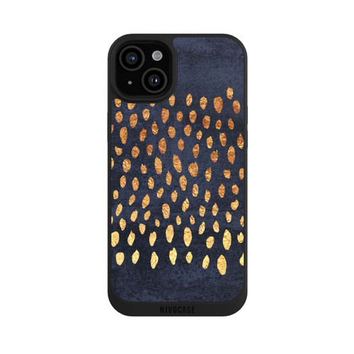 Apple iPhone 15 Plus NIVOpure Pattern Play-Gold and Navy
