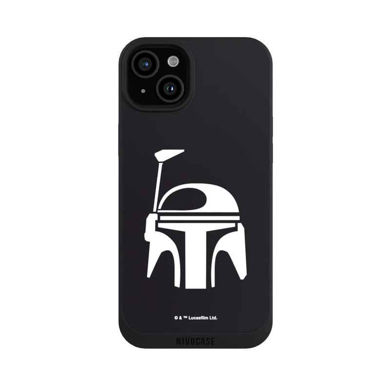 iPhone 15 Plus NIVOpure Casque Boba Fett Noir