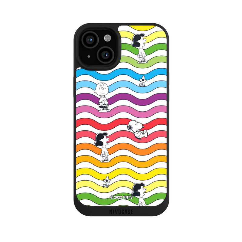 iPhone 15 Plus NIVOpure Snoopy Pattern Rainbow