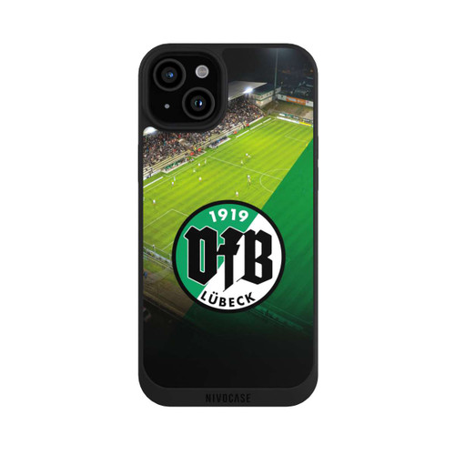 Apple iPhone 15 Plus NIVOpure  VfB Lübeck Dreieck Grün Transparent Groß