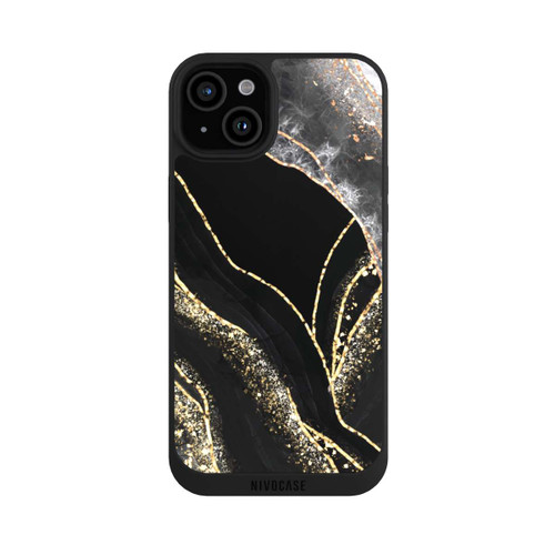 Apple iPhone 15 Plus NIVOpure Dark Marble Gold