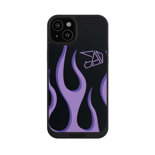 Apple iPhone 15 Plus NIVOpure Violette Flammen