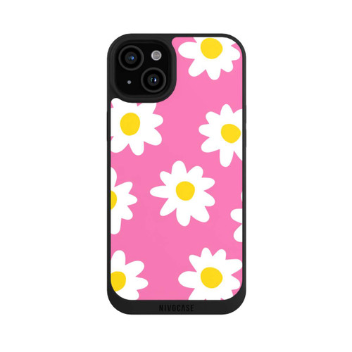 Apple iPhone 15 Plus NIVOpure Gänseblümchenmuster rosa