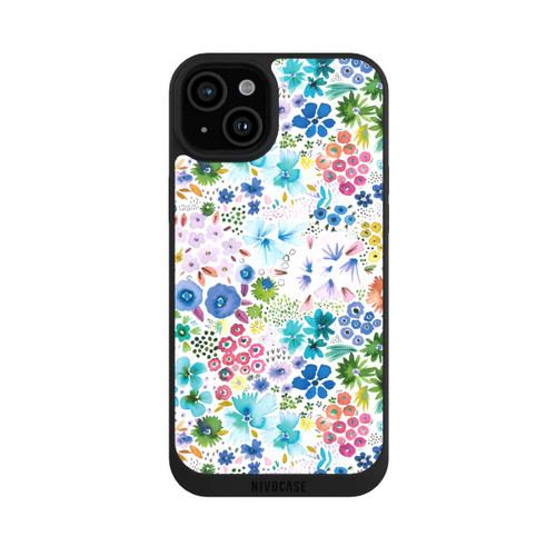 Apple iPhone 15 Plus NIVOpure Petites Fleurs de Printemps Bleues