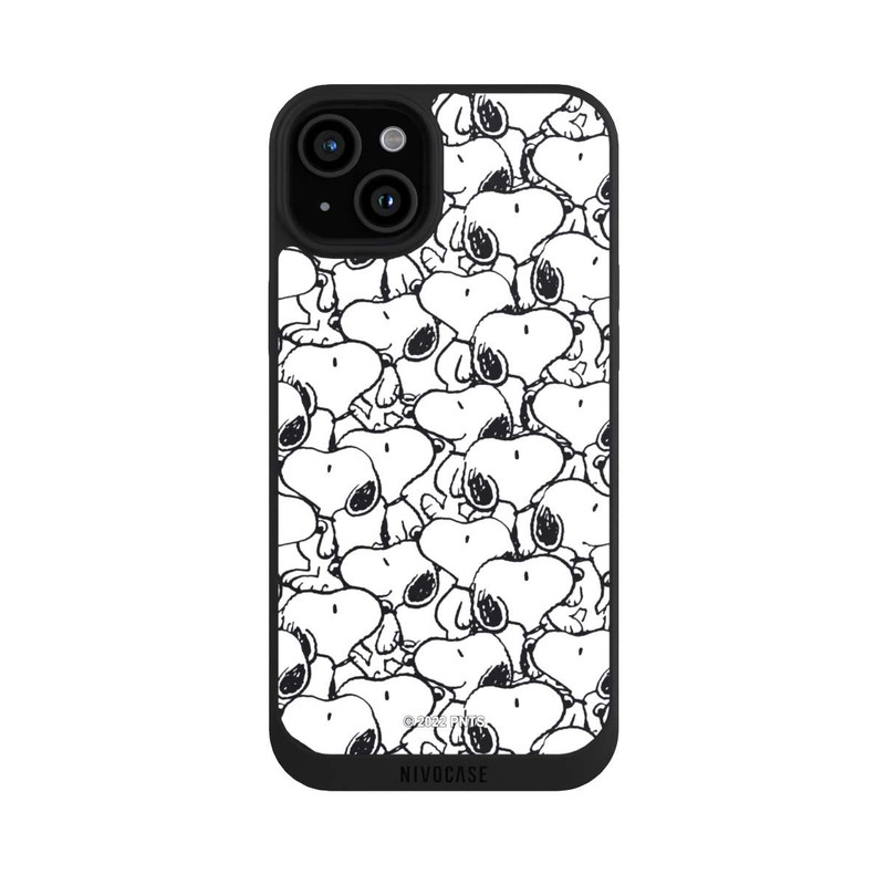 iPhone 15 Plus NIVOpure Snoopy Pattern Black And White
