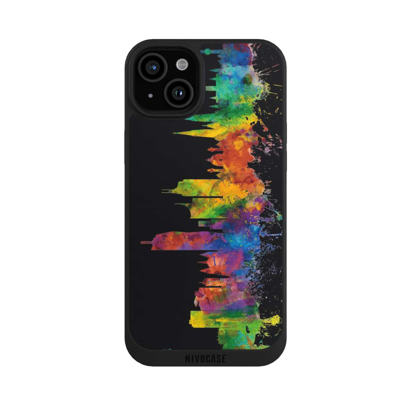 iPhone 15 Plus NIVOpure Vienne Autriche Ligne d'horizon Noir