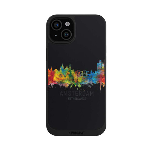 Apple iPhone 15 Plus NIVOpure Amsterdam Netherlands Skyline Black