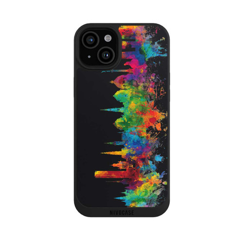 Apple iPhone 15 Plus NIVOpure Copenhague Danemark Ligne d'horizon Noir