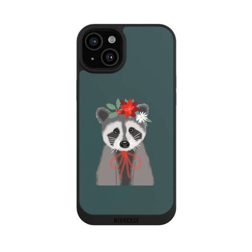 Apple iPhone 15 Plus NIVOpure weihnachtlicher Waschbär