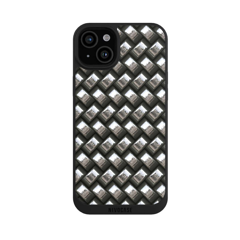 iPhone 15 Plus NIVOpure Glamour Silver Metal