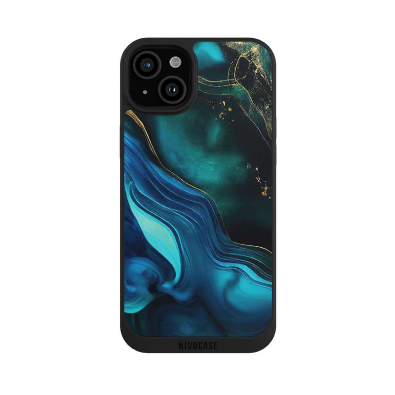 iPhone 15 Plus NIVOpure Blaugoldene Tinte