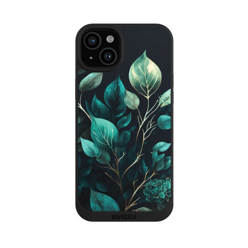Apple iPhone 15 Plus NIVOpure Eukalyptus dunkler Hintergrund