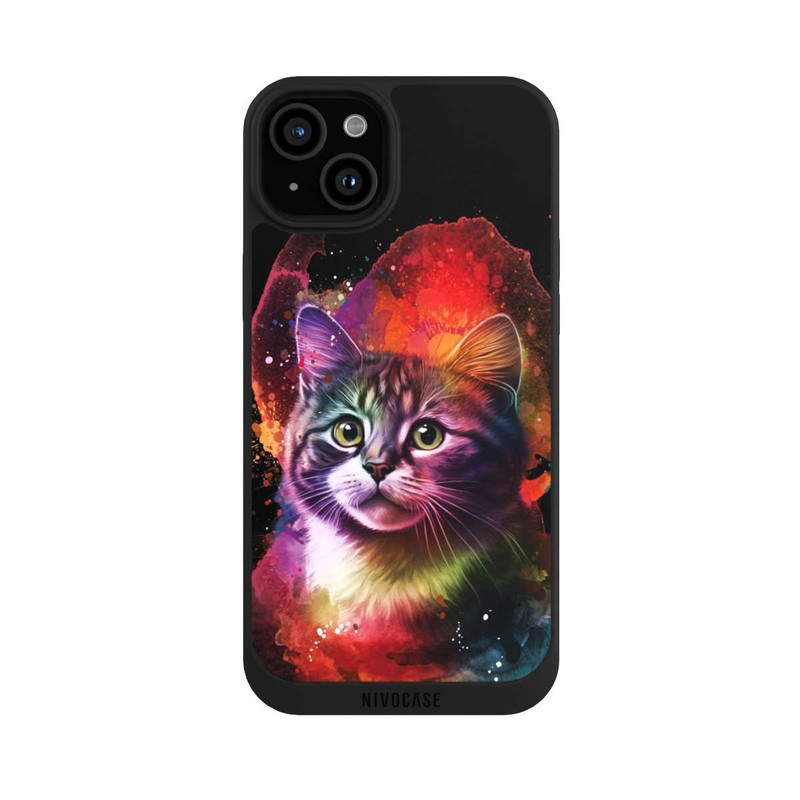 iPhone 15 Plus NIVOpure Happy Kitty Black