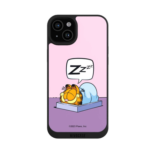Apple iPhone 15 Plus NIVOpure Garfield Attaque de sieste rose