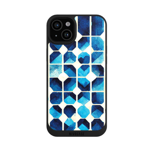 Apple iPhone 15 Plus NIVOpure Blue Pattern