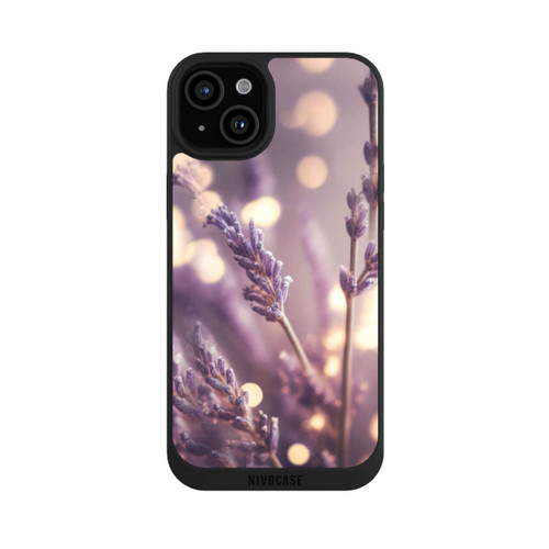 Apple iPhone 15 Plus NIVOpure Lavender Close Up with AI