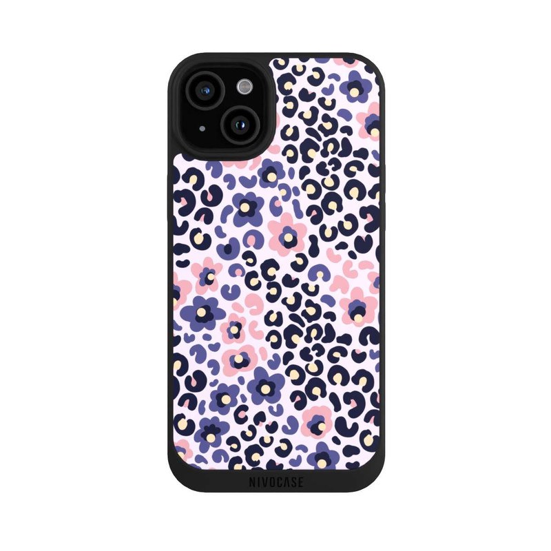 iPhone 15 Plus NIVOpure Peau d'animal avec des fleurs 1