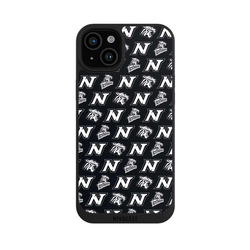 Apple iPhone 15 Plus NIVOpure Nürnberg Ice Tigers Muster Schwarz