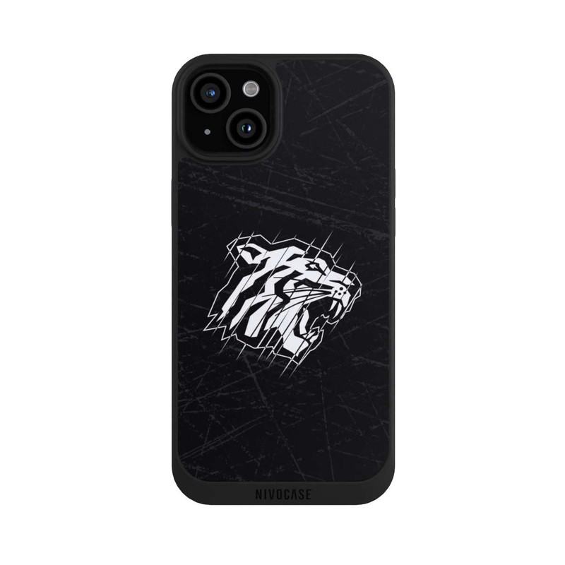 iPhone 15 Plus NIVOpure Nürnberg Ice Tigers Logo Grau