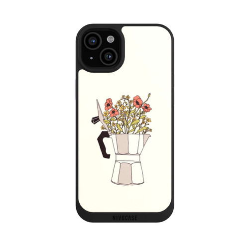 Apple iPhone 15 Plus NIVOpure Fleurs Moka
