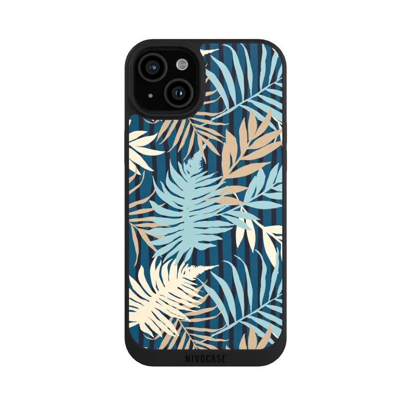 iPhone 15 Plus NIVOpure Palm Garden Beige Pattern