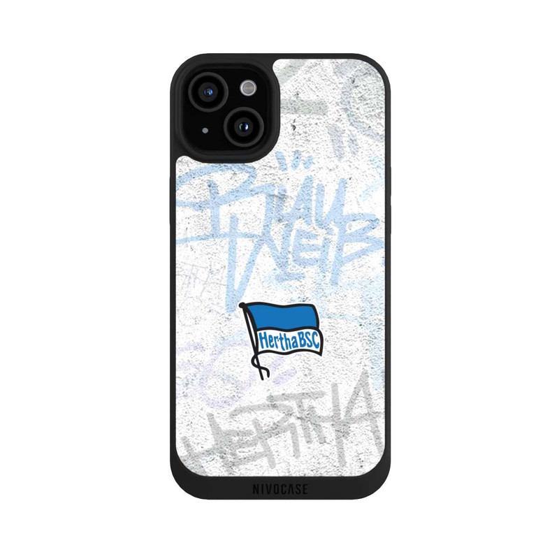 iPhone 15 Plus NIVOpure Street Graffiti Grau