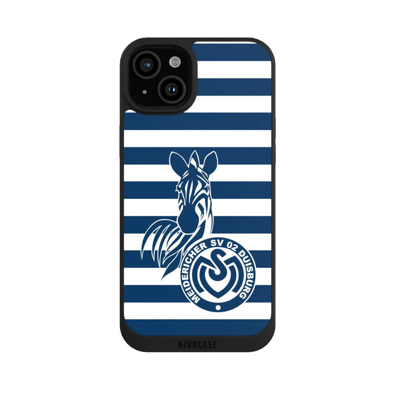 iPhone 15 Plus NIVOpure MSV Duisburg Blau Weiß